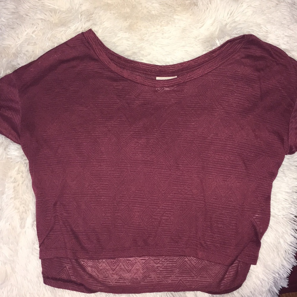 Crop top burgundy
